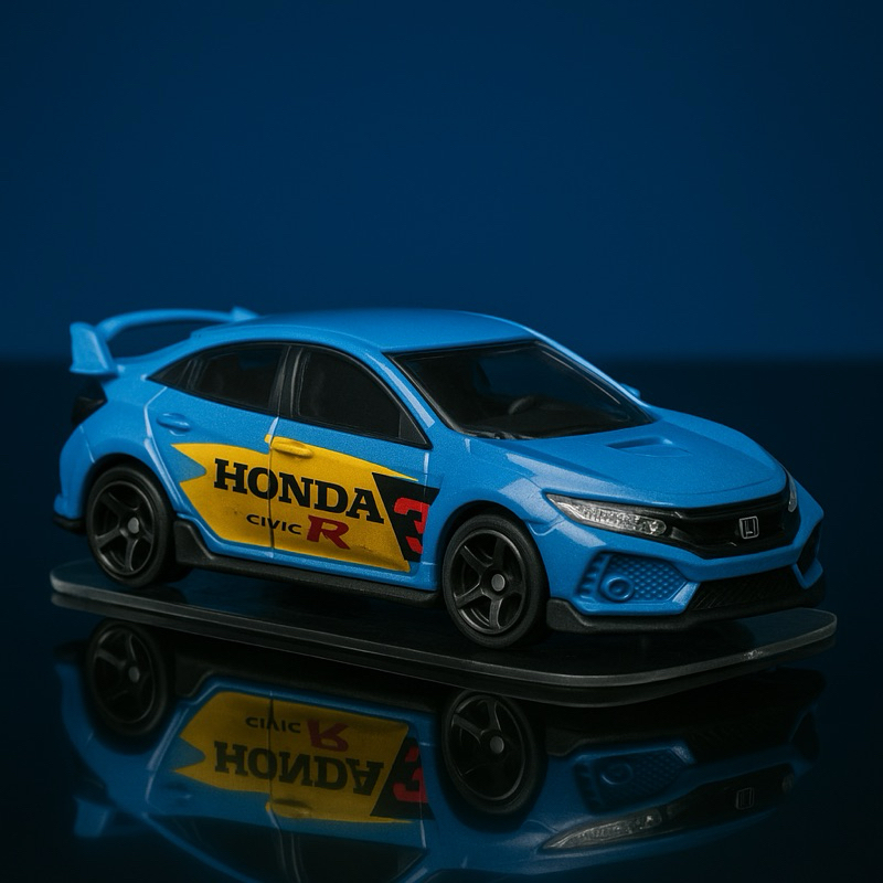 Hot Wheels – 2018 Honda Civic Type R – Azul Honda Racing – 123/250