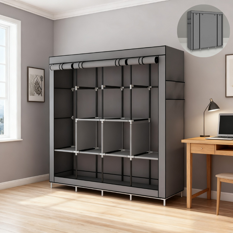 Guarda Roupa Organizador Armário Modelo Closet Dobrável Roupeiro Grande