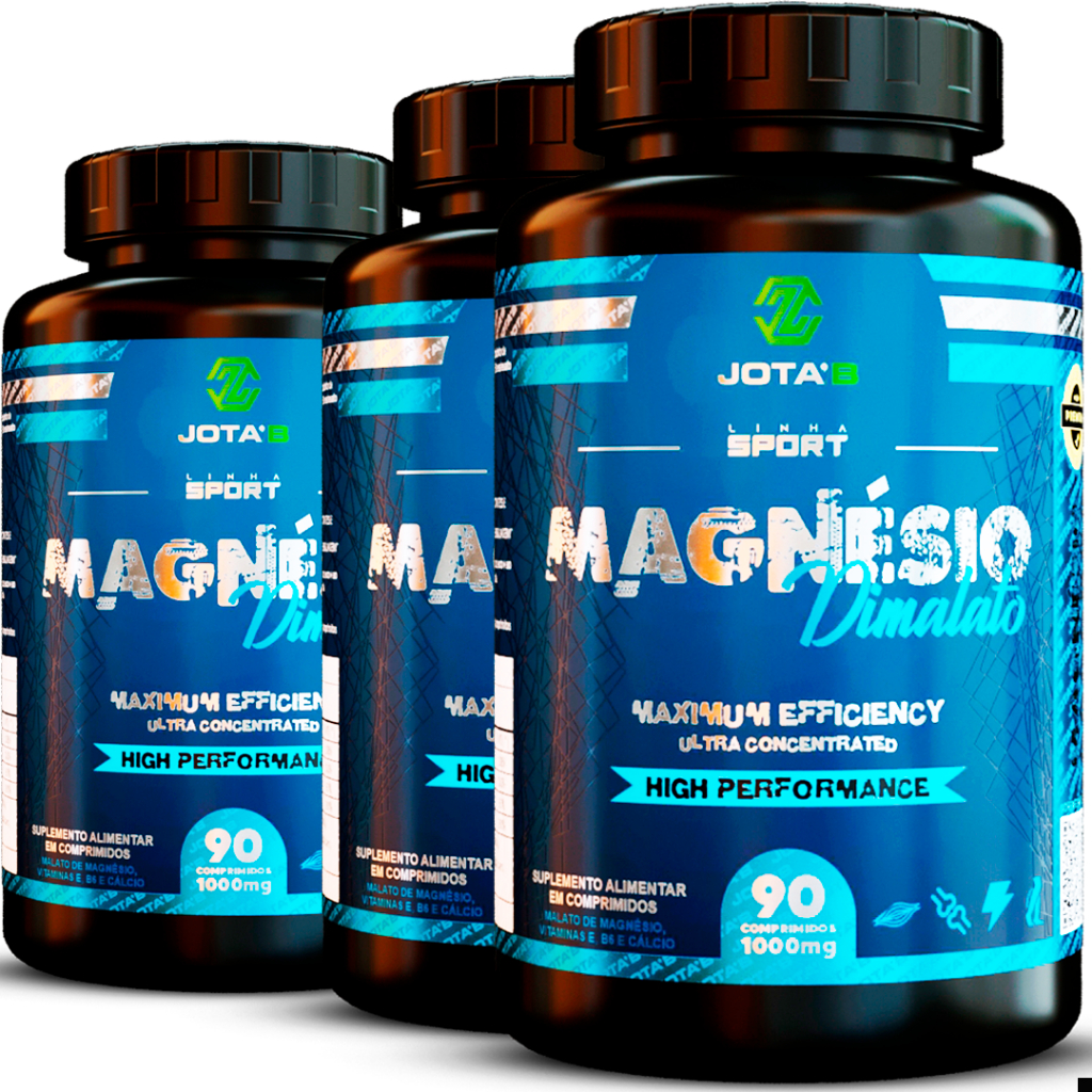 Magnésio Dimalato Vitamina E B6 Cálcio caimbra Cãimbra fadiga muscular ...