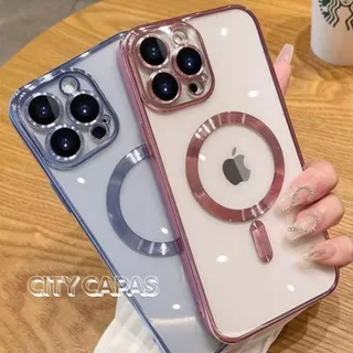 City Capas – Capinha iPhone 16 15 14 PRO MAX PLUS Transparente Indução Anti-impacto Proteção Câmera