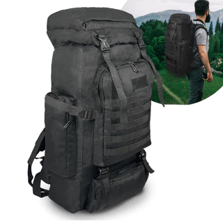 Mochila Tática Militar 80l Reforçada Impermeável Cargueira Camping Trilha Acampar