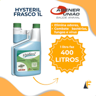 Hysteril 1L Desinfetante E Eliminador De Odores Agener em Oferta na Shopee