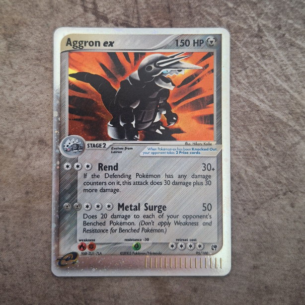 Carta Pokmon Aggron ex (95/100) - Coleo Sandstorm - Ingls Original |  Shopee Brasil
