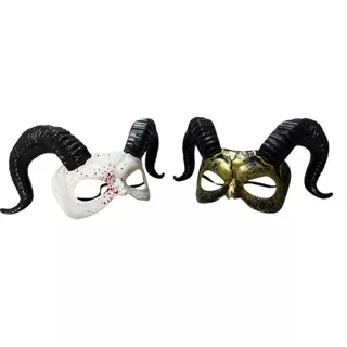 Máscara Chifre Bode Halloween Carnaval