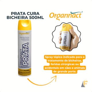 Prata Spray Organnact 500ml Cicatrizante Repelente Larvicida em Oferta na Shopee