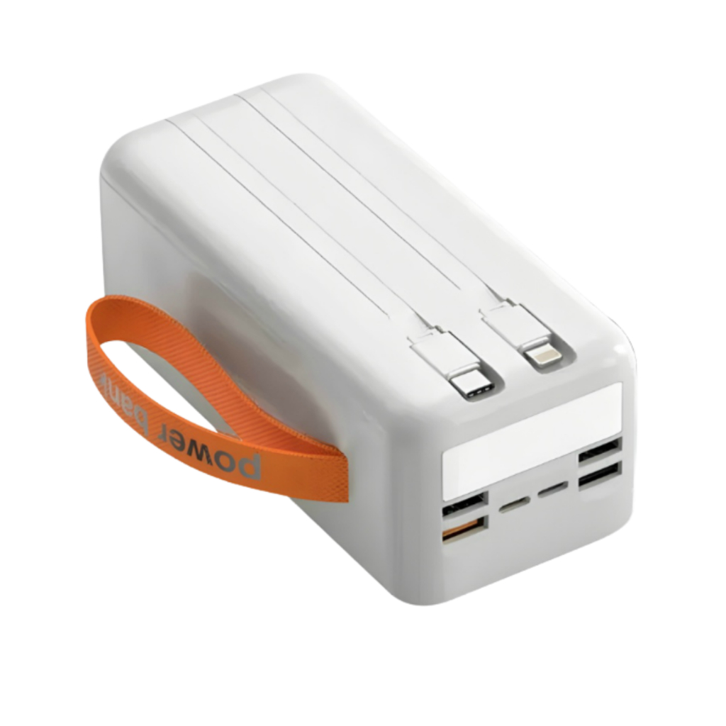 Power Bank 50000mAh com Chip Inteligente e Display LED – Suporte 66W ...