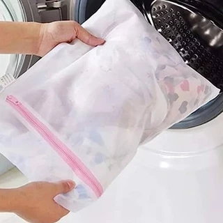 Kit 5 Sacos Para Lavar Roupas Delicadas Com Zíper Lavanderia Protetor De Roupas