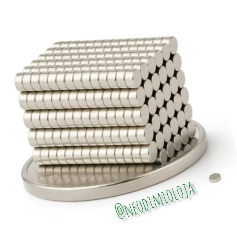 Ima de Neodímio 5x1,5mm 20p N42