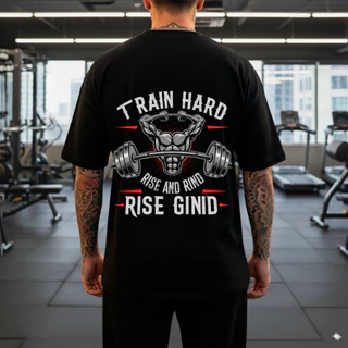 Camisa de treino Oversized Masculina 100% Algodão Academia Musculação Grande e Larga Unissex