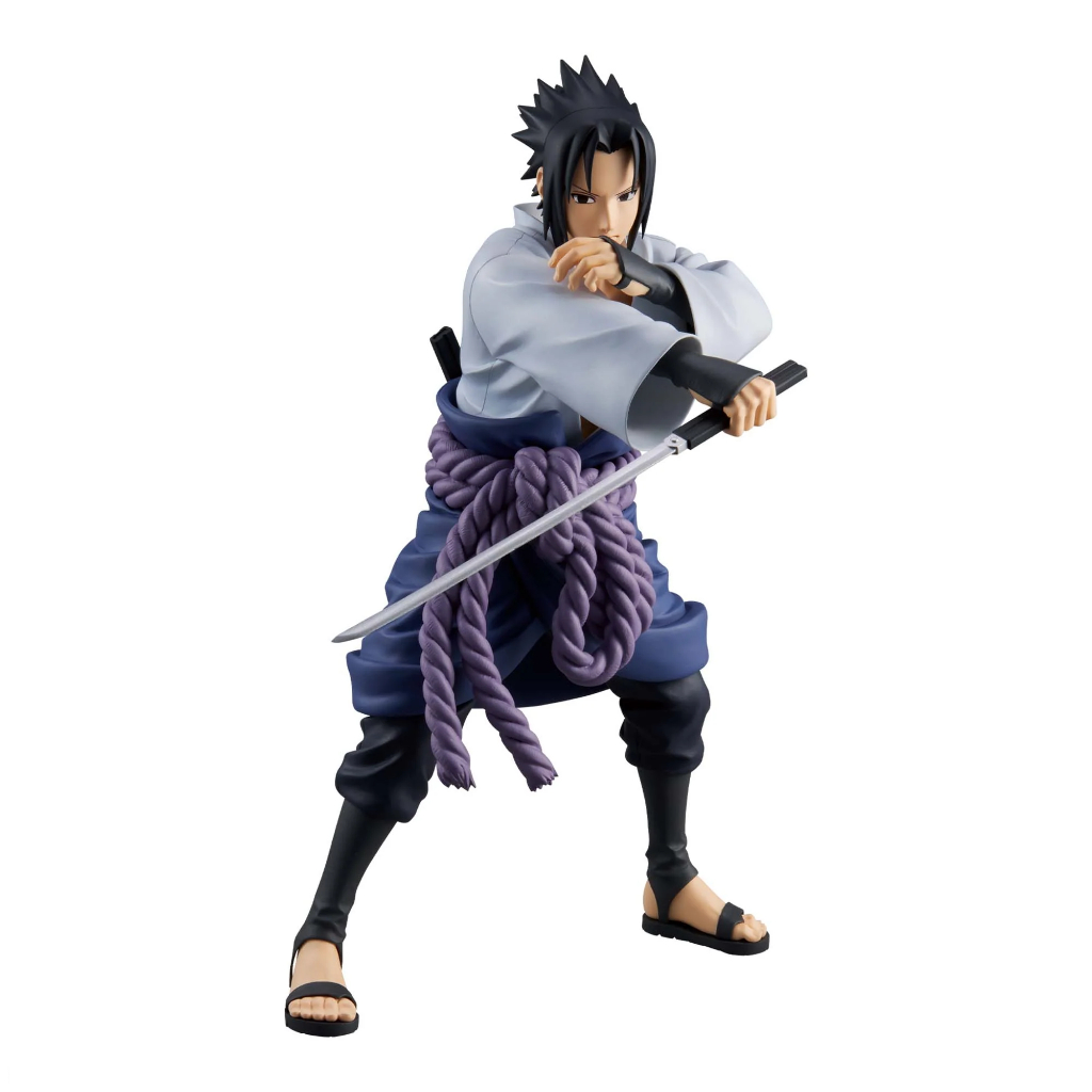 Action Figure Sasuke Uchiha Banpresto 25cm PVC Naruto Colecionável