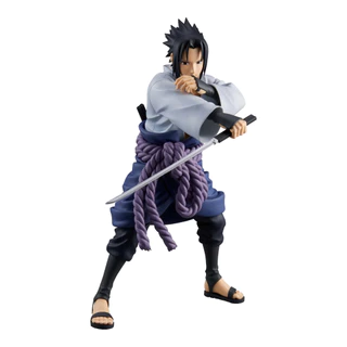 Action Figure Sasuke Uchiha Banpresto 25cm PVC Naruto Colecionável