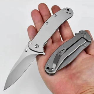 Canivete Semi Automatico De Bolsa Inox Retrátil Com Trava Presilha De Bolso Para Pescaria Camping Acampamento