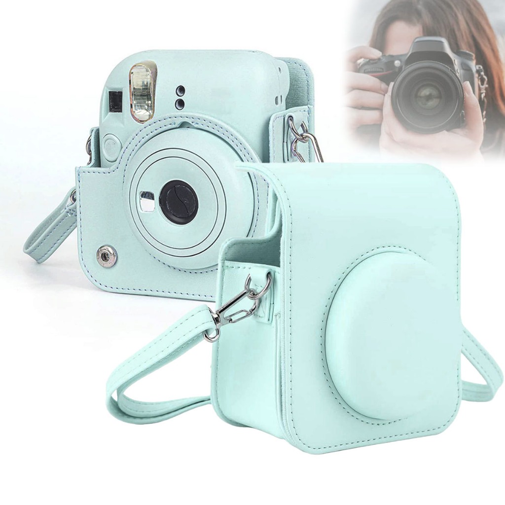 Protetor Para Câmera Instantânea Mini 12, Capa De Bolsa De Couro Pu ...