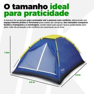 Barraca Camping Iglu 4 Pessoas Barraca Acampamento Barraca Camping Praia MENOR PREÇO E ENVIO RÁPIDO em Oferta na Shopee