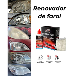 Renovador de Farol Tira Amarelado Aspecto Fosco e Riscos Orbi Revitalizador 50ml + Estopa em Oferta na Shopee