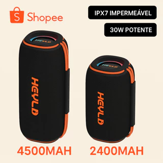 Caixa de Som Bluetooth Portátil 30W IPX7 à Prova d’Água Som Potente e Compacta 2 Modelos Disponíveis em Oferta na Shopee