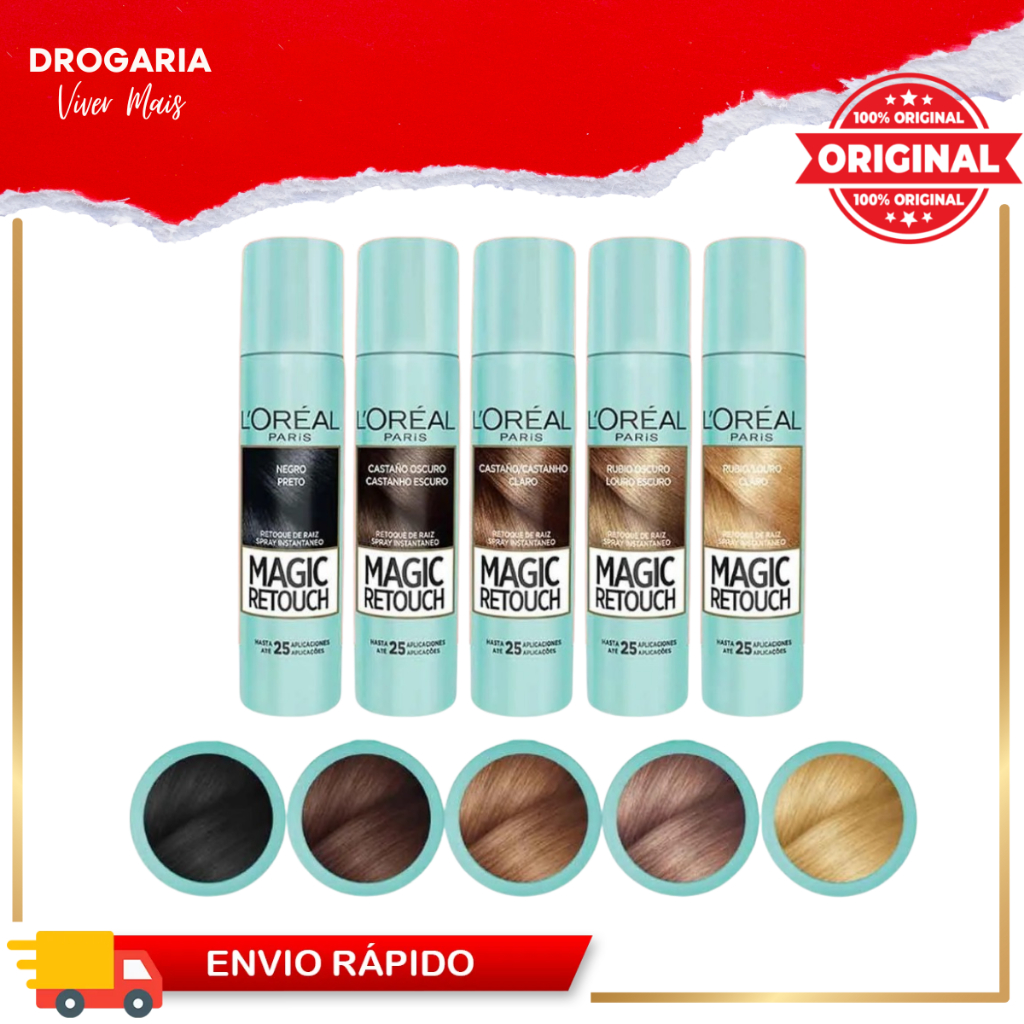 Spray Magic Retouch L'Oréal Retoque De Raiz 75ML | Shopee Brasil