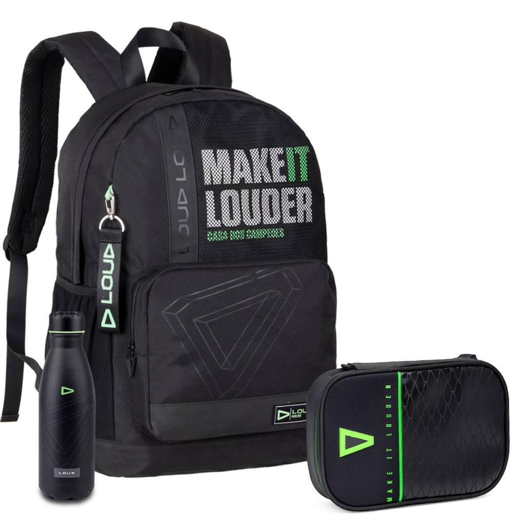 Kit Mochila Estojo Loud Gamer Oficial Original Licenciada Meninos