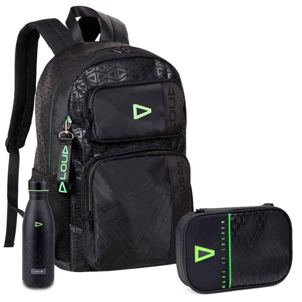 Kit Mochila Estojo Loud Gamer Oficial Original Licenciada Meninos