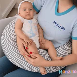 Almofada de Amamentação Com Laço Algodão Com Zíper em Oferta na Shopee