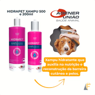 Shampoo Hidrapet 200ml ou 500ml Xampu Cães E Gatos Agener em Oferta na Shopee