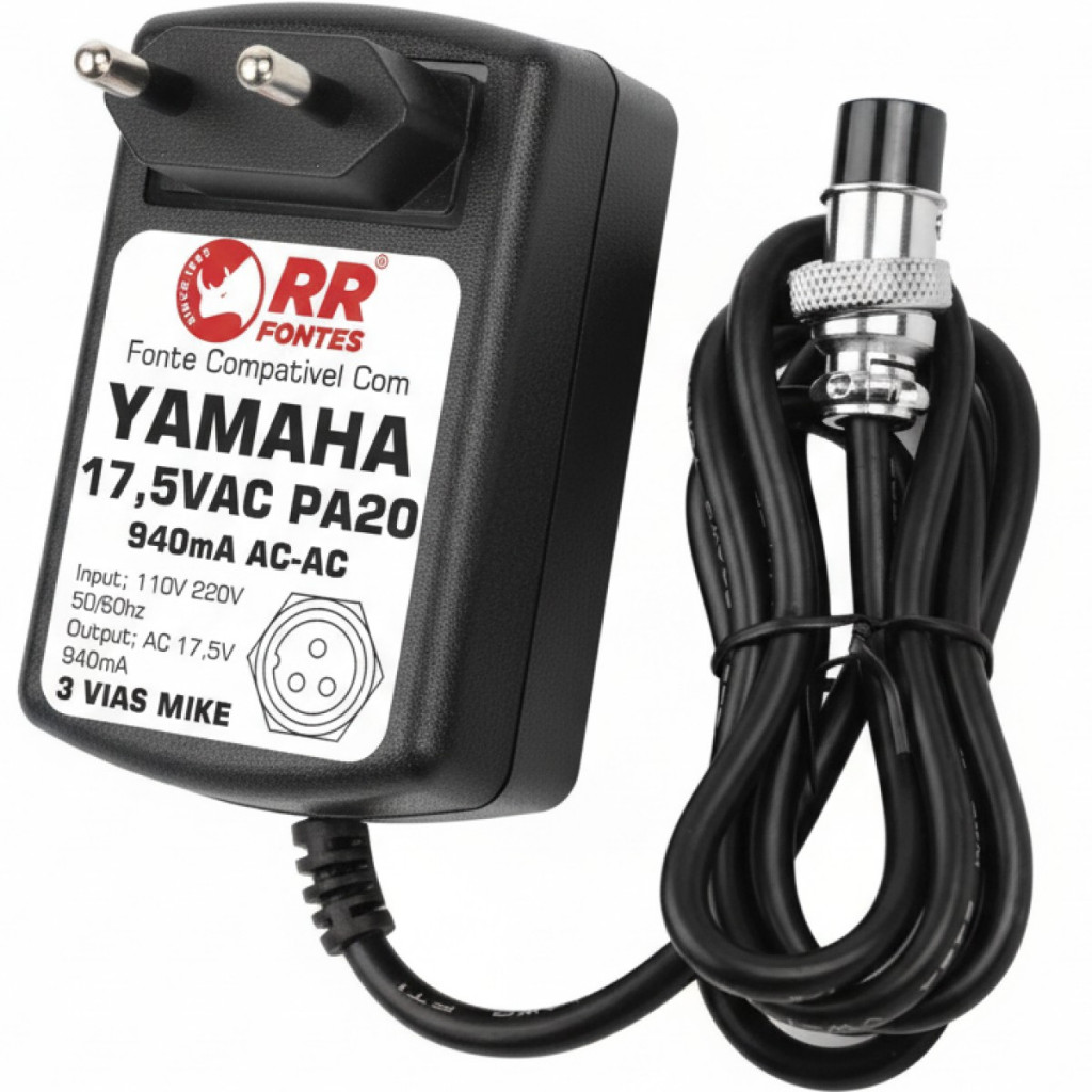 Fonte Mesa Yamaha Pa-20 Mg124 Mg12/4fx Mw12cx N8 Mg124cx 17,5vac