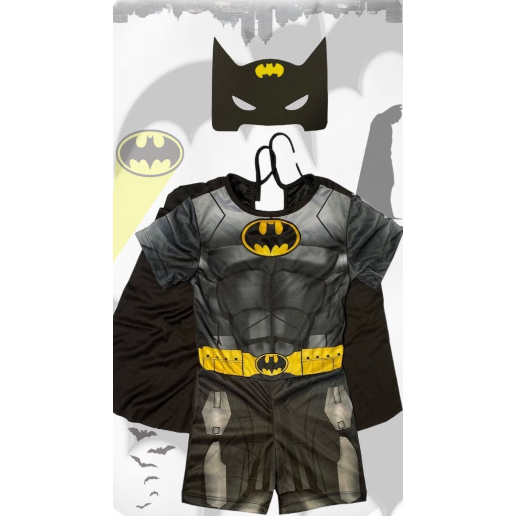 Fantasia Infantil Batman Roupa Aniversario Mascara 3D Realista | Shopee ...