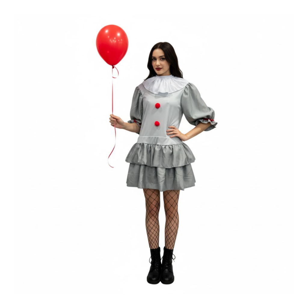 Fantasia feminina it a coisa Pennywise Cosplay Halloween | Shopee Brasil