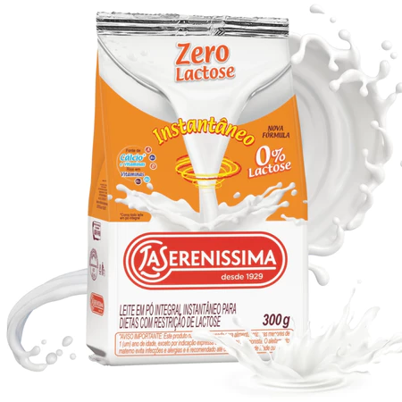 Leite em Pó Zero Lactose La Serenissima 300g ENVIO RÁPIDO 24H