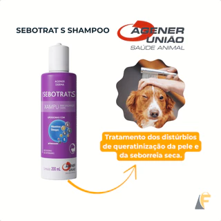Sebotrat S Shampoo Seborreia Seca 200ml Cães e Gatos Agener em Oferta na Shopee