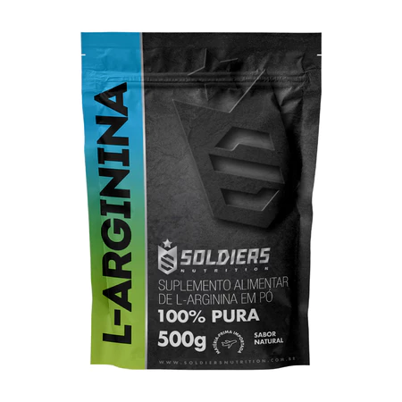 Arginina 100 Puro Importado Soldiers Nutrition Aminoácido Suplemento Nutricional Recuperação Muscular