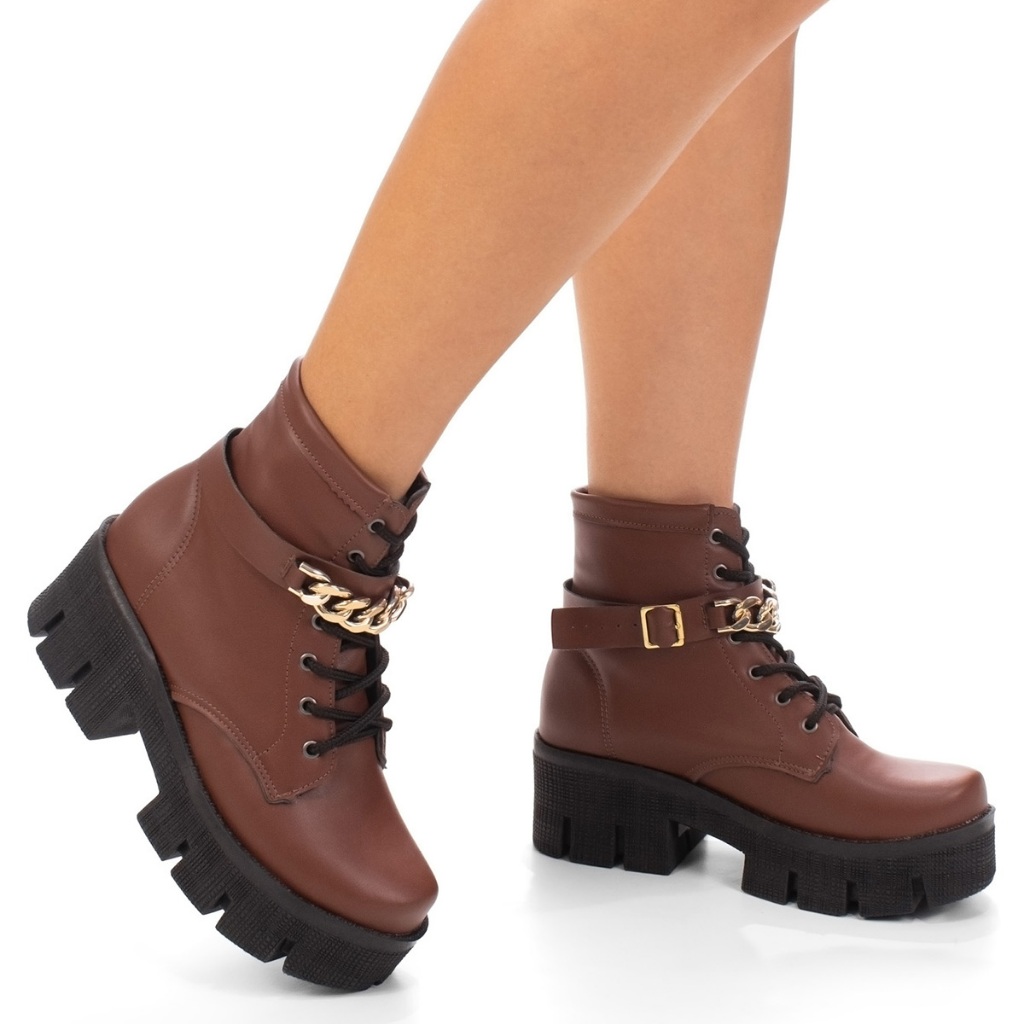 Coturno Feminino Vermelho em Oferta Shopee 2025