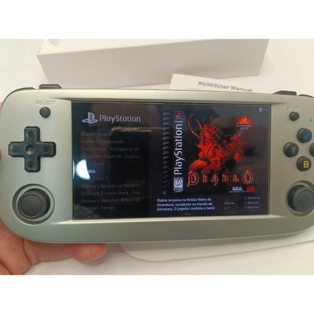 Anbernic Rg 503 Console video game portátil com jogos Rg503