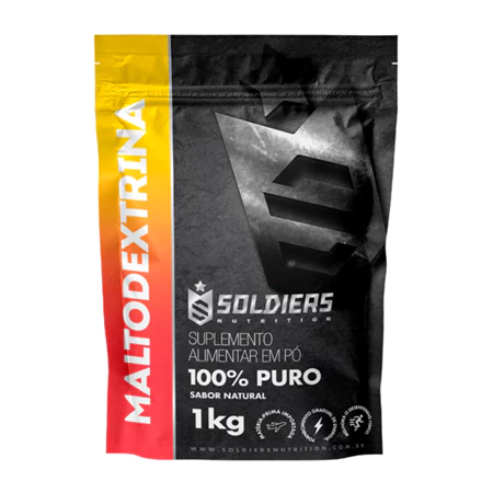 Maltodextrina 1kg 100 Puro Importado Soldiers Nutrition Ingrediente Natural Carboidrato Alimentação Saudável Fit