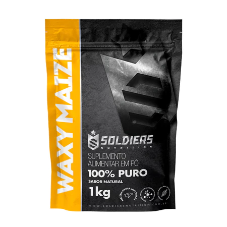 Waxy Maize 1kg 100 Puro Soldiers Nutrition Ingrediente Natural Carboidrato Alimentação Saudável Fit