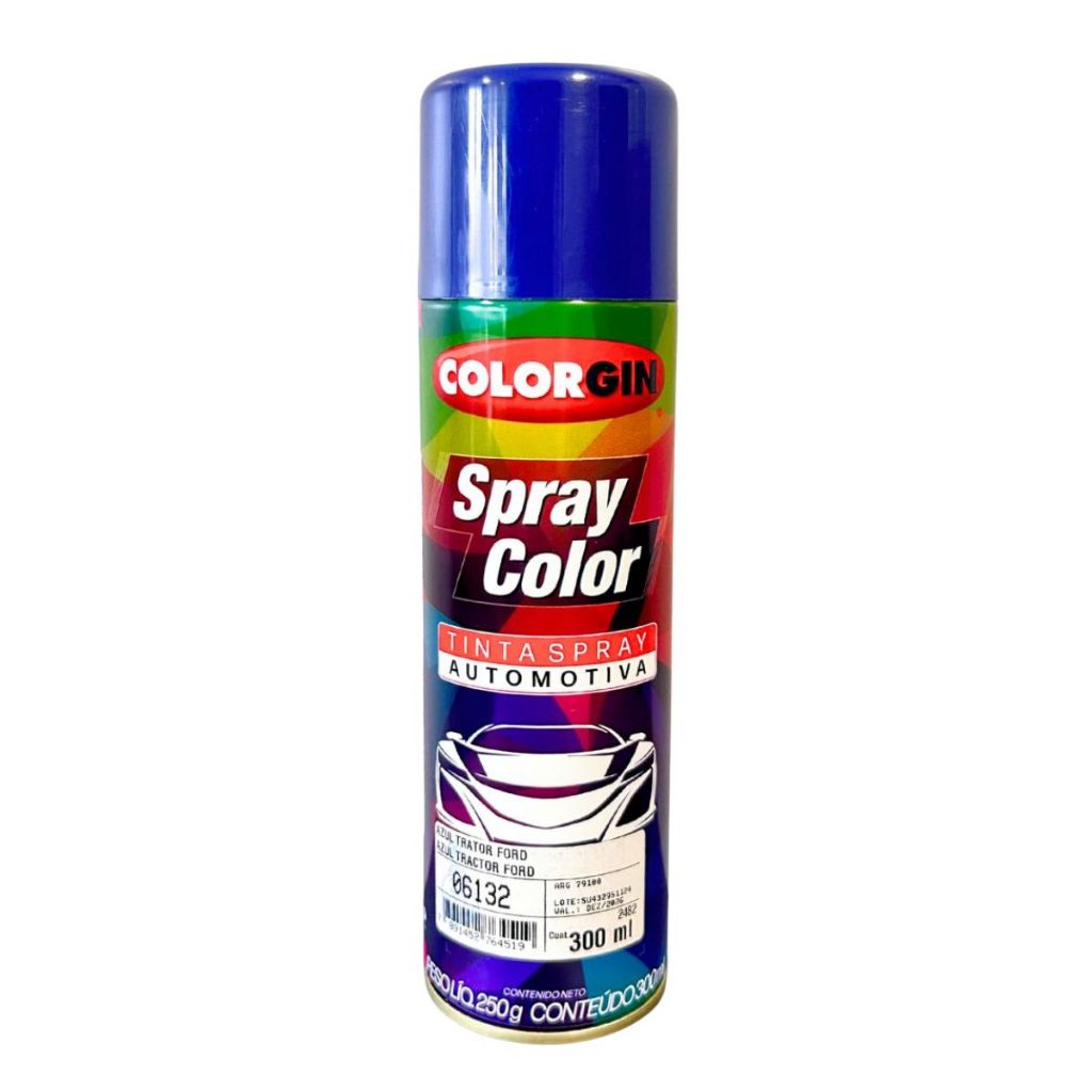 SPRAY COLOR AZUL FORD TRATOR 300 ML - COLORGIN | Shopee Brasil