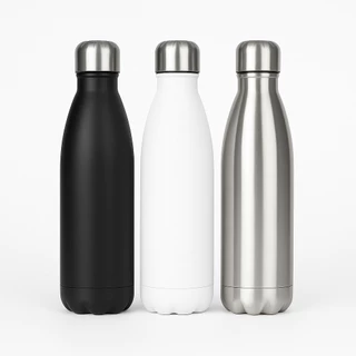 Garrafa Térmica Aço Inox 500ml Parede Dupla Vácuo Frio e Quente 5h Academia Escritório Passeio