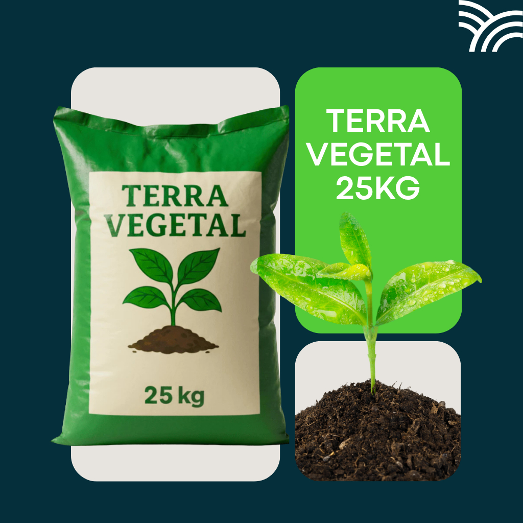 Terra Vegetal Adubada para Jardim e Horta – Solo Fértil Rico em ...