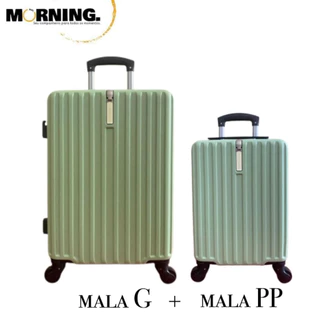 MALA DE VIAGEM  (KIT 2)  ABS com roda 360 malas viagem de bordo conjunto 2 ANAC menor preço promoçao em Oferta na Shopee