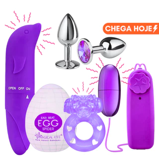 Kit Sex Shop Com Vibrador + Plug Anal + Masturbador Masculino + Anel Peniano 05 Itens em Oferta na Shopee