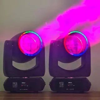 Kit 2 Moving Head Beam 200w Borda Led Prisma Disco Cores
