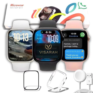 Smartwatch S11 Série 11 Tela AMOLED Bluetooth Responde Watsapp GPS Monitora Saude Chat GPT Chamadas