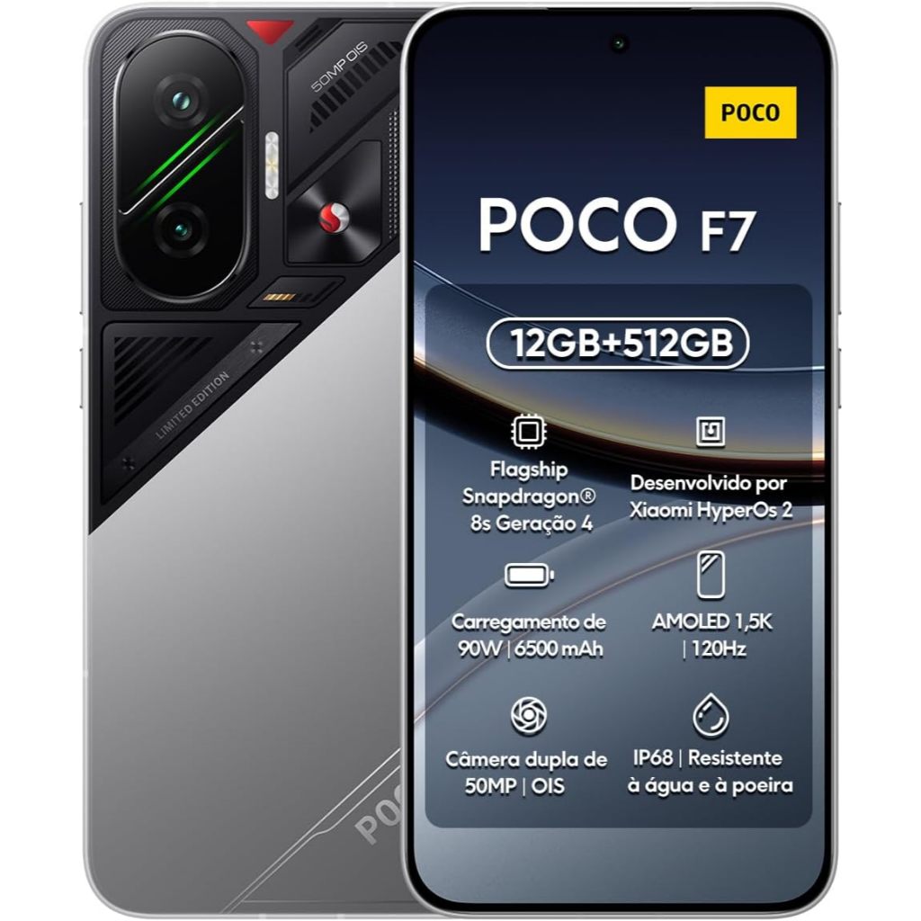 Xiaomi Poco F7 EDIÇÃO LIMITADA 512 GB 12 RAM GLOBAL + BRINDE NAO