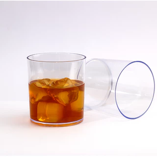 Kit 6 Copos Whisky 330ml De Acrílico Liso PREMIUM