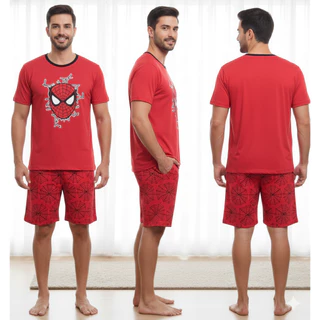 Pijama Adulto Masculino Longo Inverno Super Herói/ Pijama Masculino Curto Estampado em Oferta na Shopee
