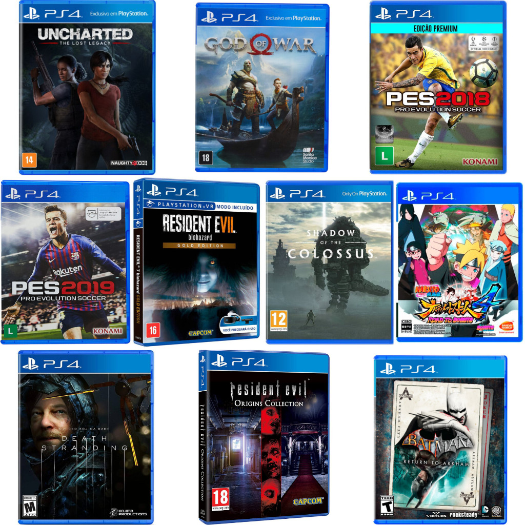 Jogos PS4 Originais Mídia Fisica Compatíveis PS5 – God, Resident