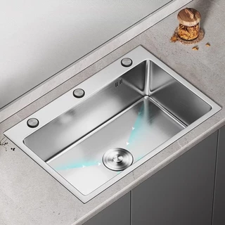 Cuba Pia quadrada de aço inoxidável De 40 cm a 70 cm Todos os tamanhos estão disponíveis Cesto flexível de drenagem em Oferta na Shopee