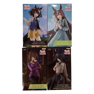 Furyu Uma Musume Trio-Try-iT Figura Satono Diamond Kitasan Black Manhattan Cafe Agnes Tachyon Japão