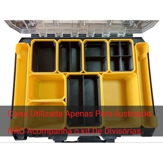 Kit 5 divisórias para utilizar em caixas modelo-TSTAK DWST17805 | Ajuste suas divisórias em 50% de separação