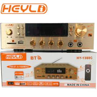 Super Amplificador BT-1388, Stereo 110V ou 220V Bluetooth karaoke Fm sd card usb Potente Bass